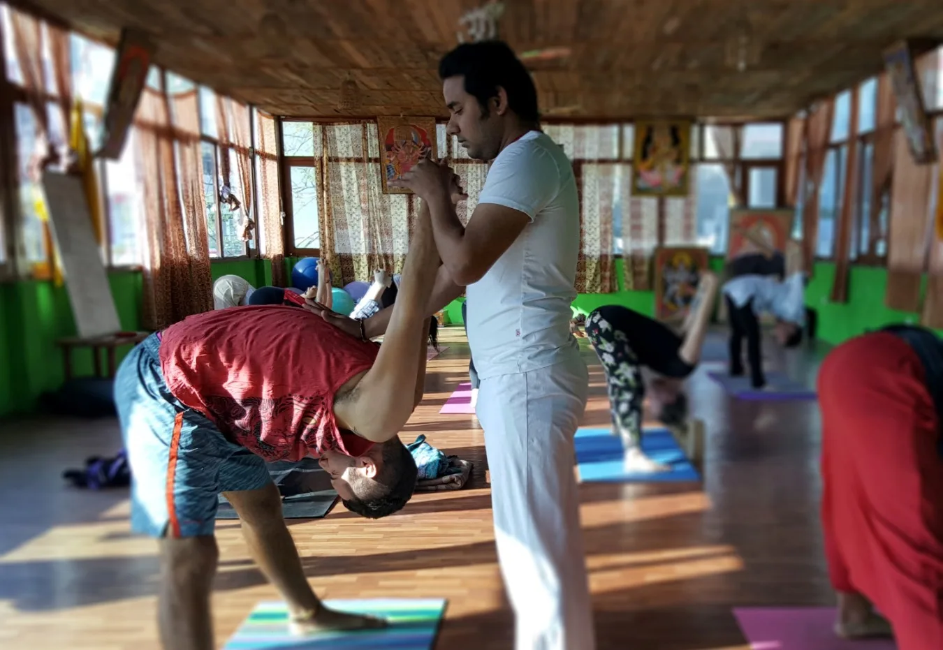 Deep Yoga retreat in Rishikesh — moment 3 from a past cohort on the banks of the Ganges