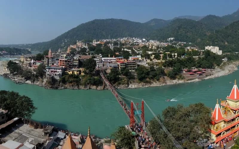 Deep Yoga retreat in Rishikesh — moment 4 from a past cohort on the banks of the Ganges